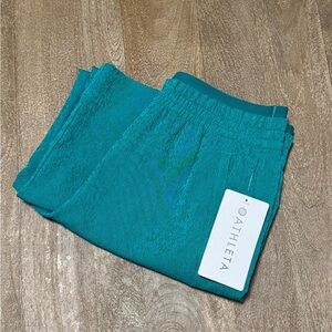 Athleta Echo Wide Crop Pant Green Women’s Size 4 NWT